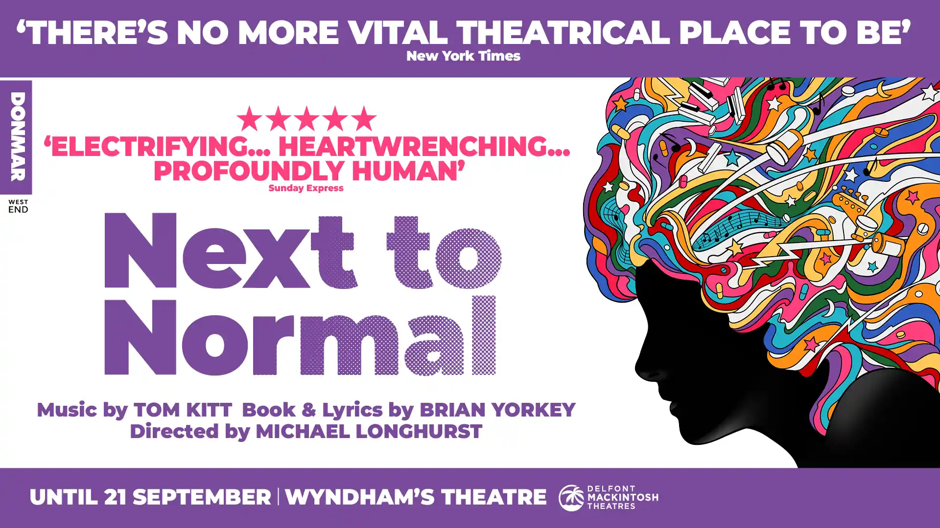 Next to Normal at Wyndham's Theatre. Show artwork